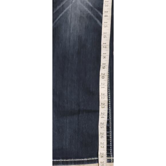 Miss Me Low-Rise Bootcut Jeans Fleur-de-lis Embroidered pockets Womens Size 26 - Picture 6 of 11